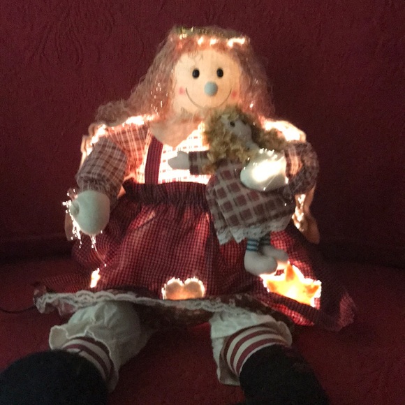 FIBER OPTIC LIGHTED CHRISTMAS ANGEL π DOLLπππ» - Picture 4 of 6